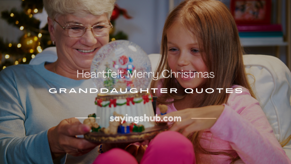 Merry Christmas Granddaughter Quotes