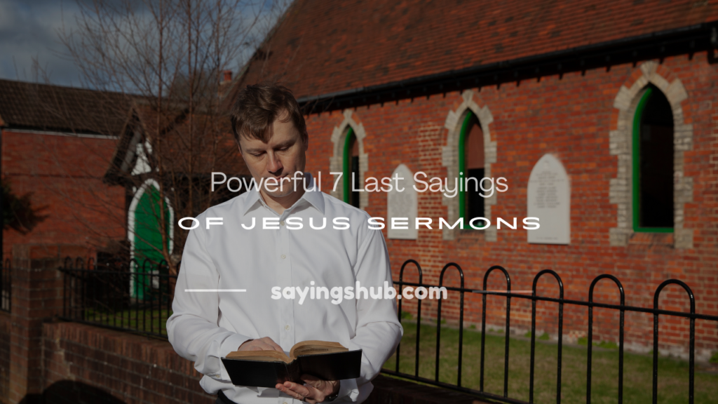 7 last sayings of jesus sermons