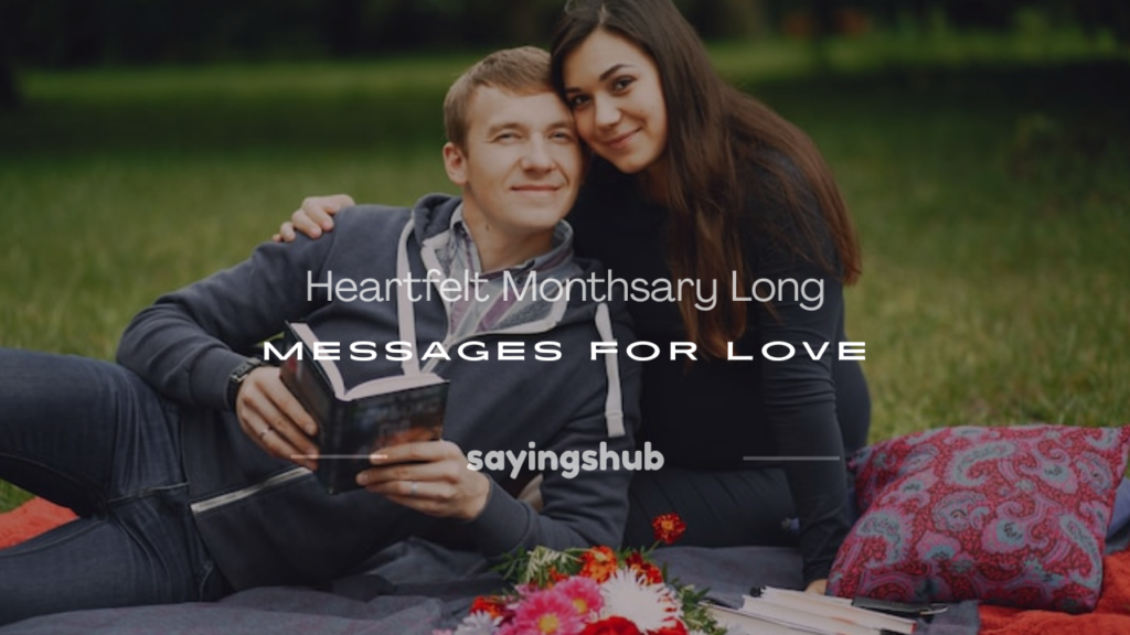 monthsary long messages